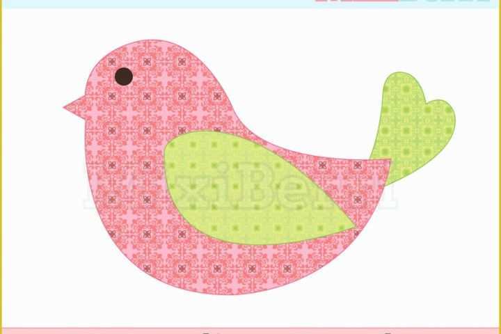 Free Christmas Applique Templates Of Bird Applique Template Pdf Instant Download