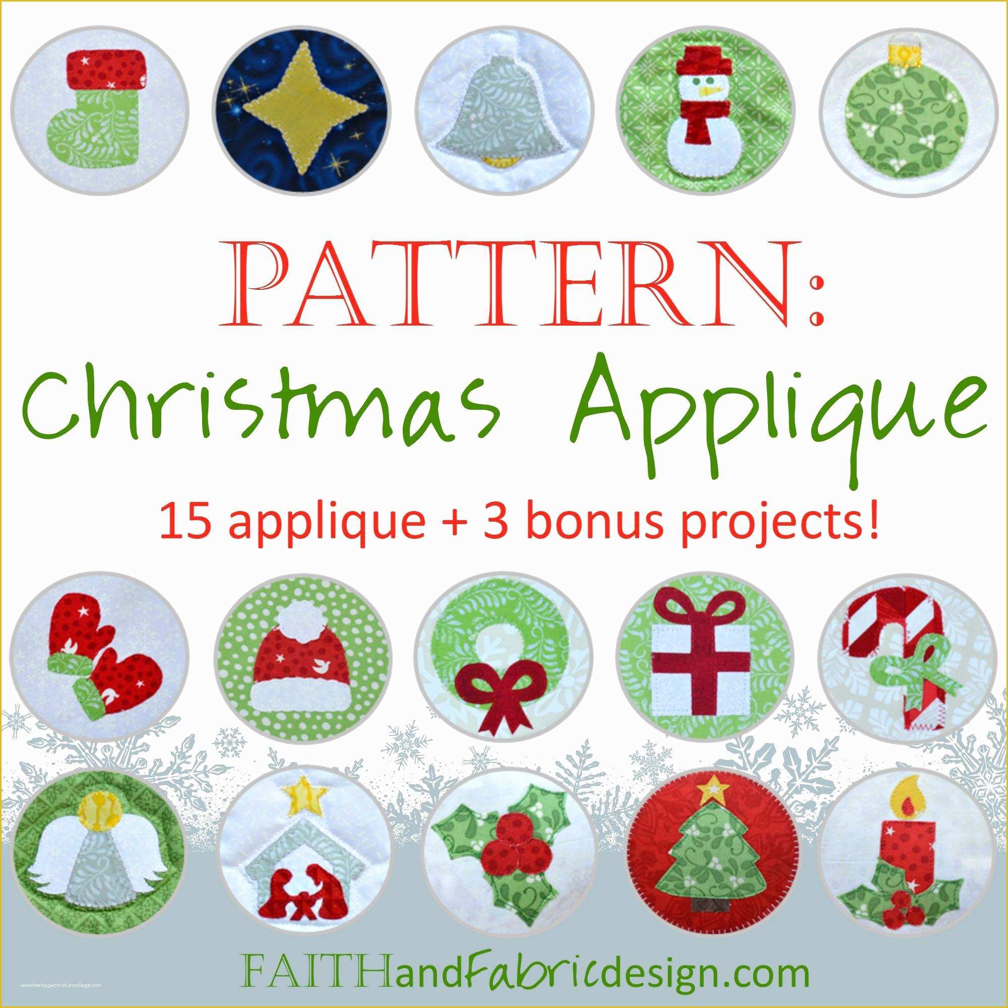 Free Christmas Applique Templates Of Quilt Pattern Christmas and Winter Applique Gift Ideas