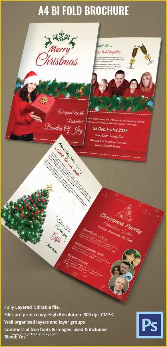 Free Christmas Brochure Templates Of 19 Bi Fold Brochure Templates – Free Word Pdf Psd Eps