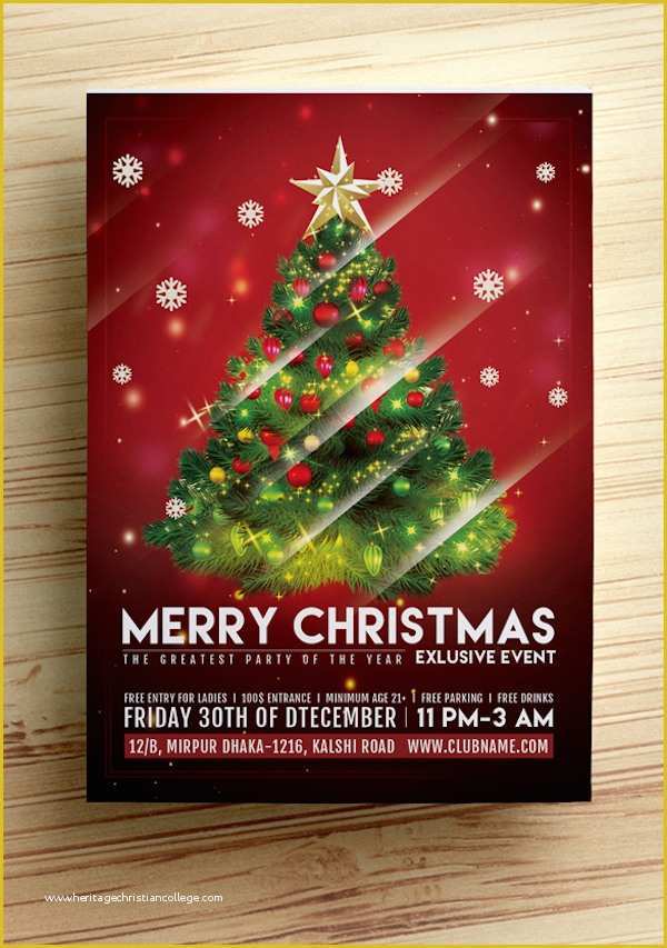 Free Christmas Brochure Templates Of 25 Best Free Christmas Flyer Templates Dzineflip