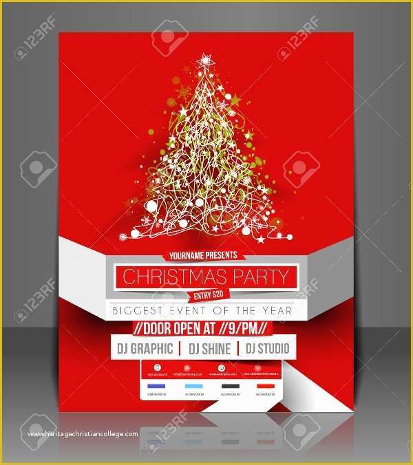 Free Christmas Brochure Templates Of 30 Christmas Flyer Templates Psd Vector format