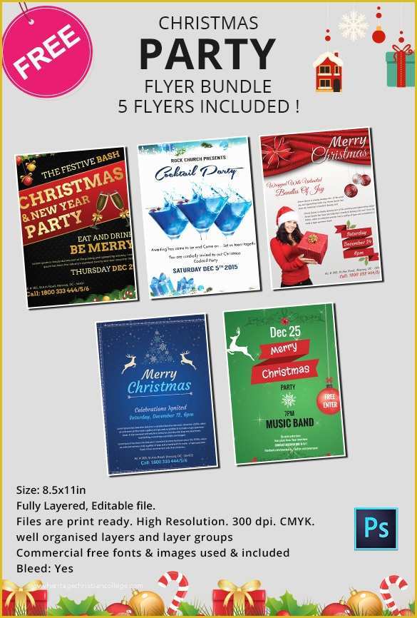 Free Christmas Brochure Templates Of 60 Christmas Flyer Templates Free Psd Ai Illustrator