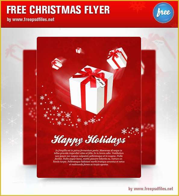 Free Christmas Brochure Templates Of Christmas Flyer Psd Template Free Psd Files