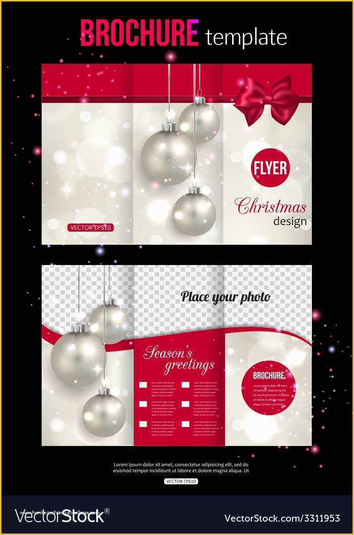 Free Christmas Brochure Templates Of Christmas Trifold Brochure Template Abstract Flyer
