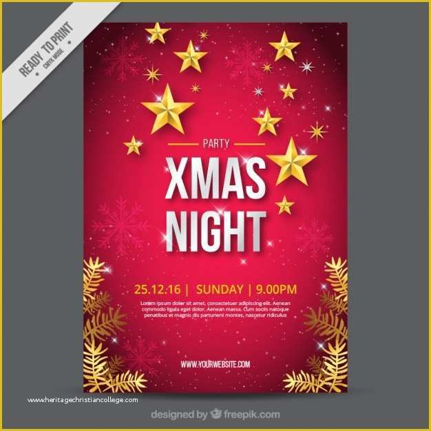 Free Christmas Brochure Templates Of Great Christmas Brochure with Snowflakes and Stars Vector