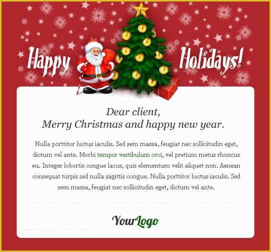 Free Christmas Card Templates for Email Of 17 Beautifully Designed Christmas Email Templates for