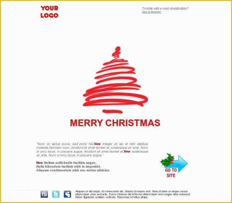 Free Christmas Card Templates for Email Of Free Christmas Email Template Templates Data