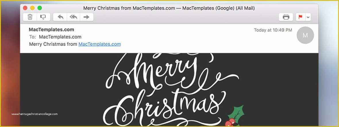 Free Christmas Card Templates for Email Of New Christmas Card Email Template for Apple Mail