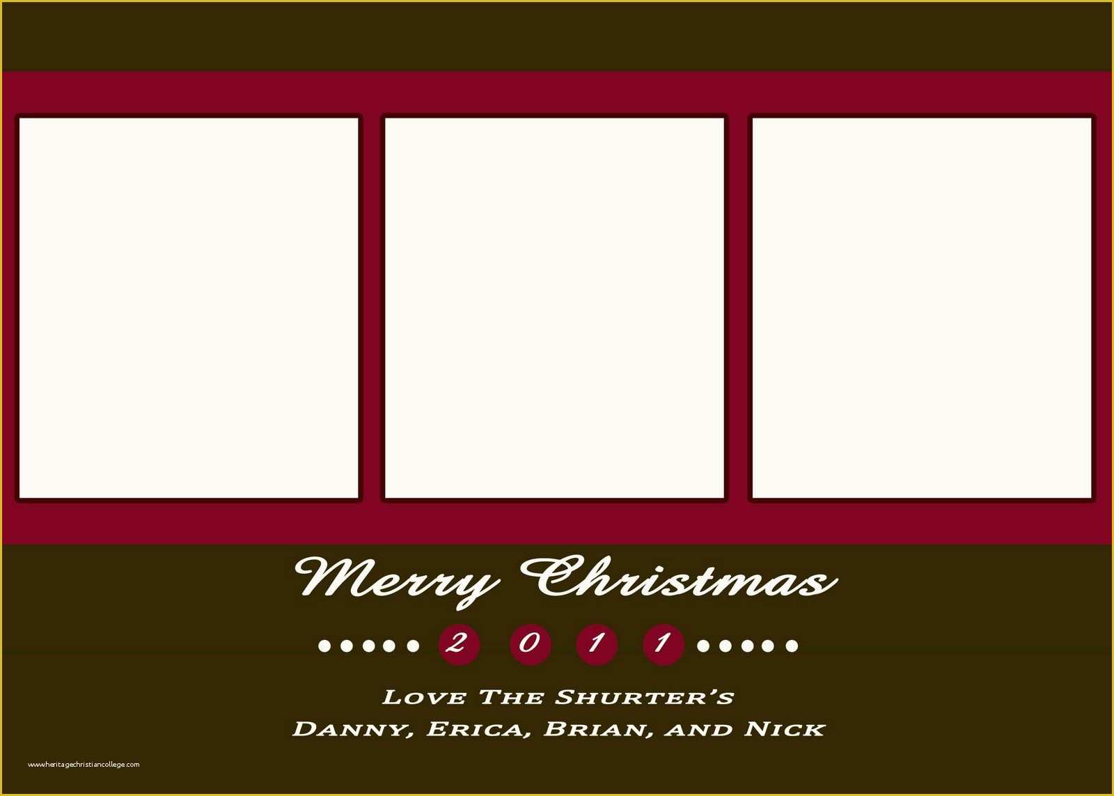 Free Christmas Card Templates with Picture Insert Of Littlemementos Christmas Card Templates