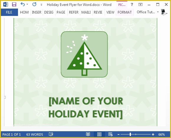 Free Christmas Flyer Templates Microsoft Word Of Free Holiday Flyer Template for Word