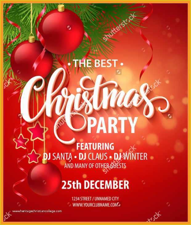 Free Christmas Flyer Templates Psd Of 4 5 Christmas Party Flyer Template Free