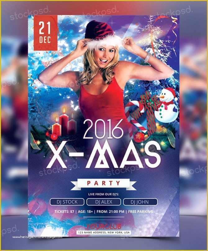 Free Christmas Flyer Templates Psd Of Best Free Christmas and New Year Psd Flyers to Promote