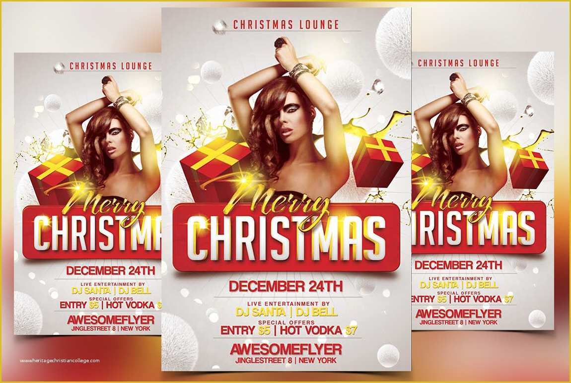 Free Christmas Flyer Templates Psd Of Merry Xmas 2017 Free Psd Flyer Template Free Psd Flyer