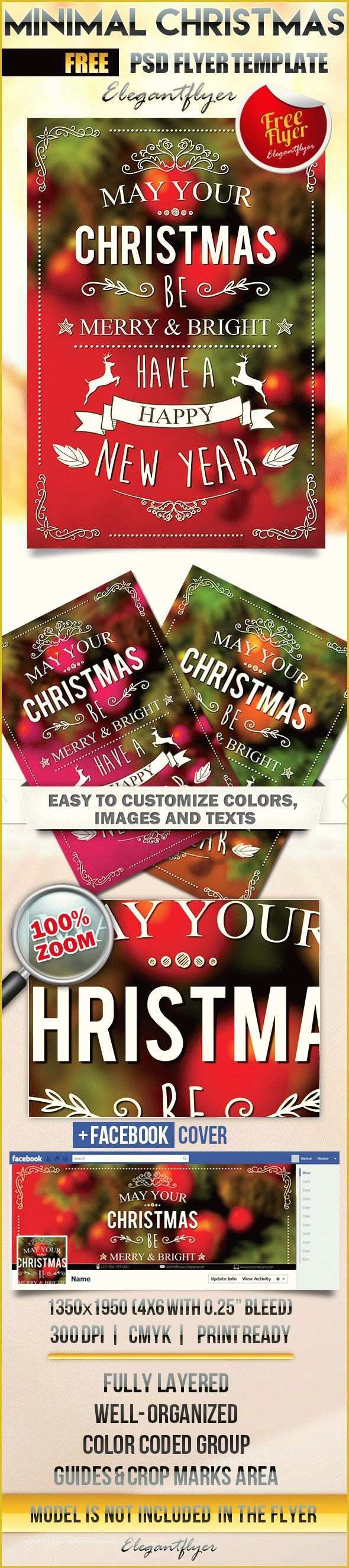 Free Christmas Flyer Templates Psd Of Minimal Christmas – Free Flyer Psd Template