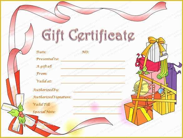 Free Christmas Gift Certificate Template Of 20 Christmas Gift Certificate Templates Word Pdf Psd