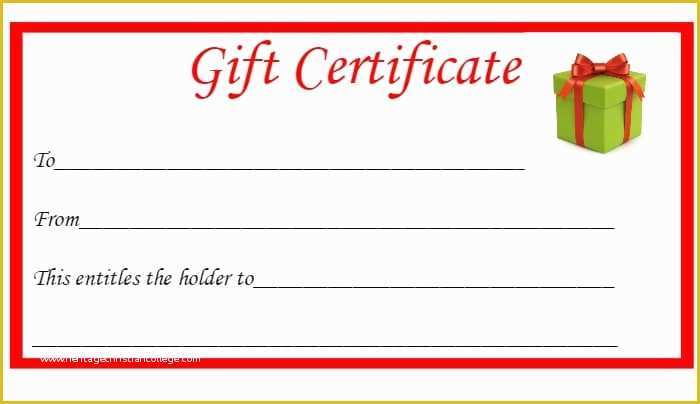 Free Christmas Gift Certificate Template Of Free Christmas Printable Gift Certificates the Diary