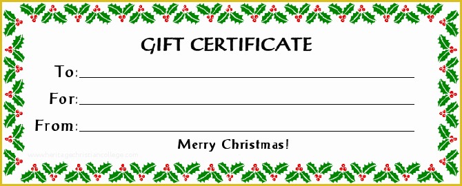 Free Christmas Gift Certificate Template Of Free Gift Certificate Holiday with 30 Kb Gif Free