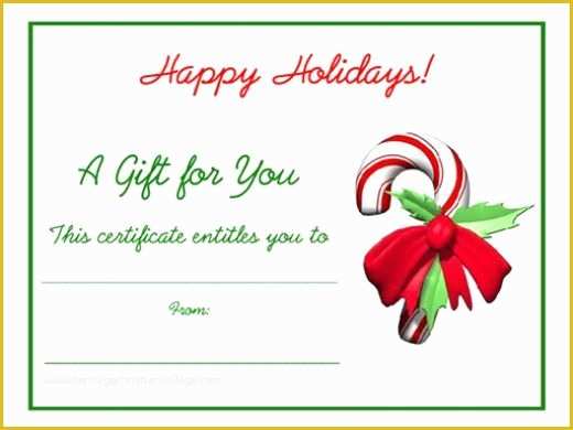 61 Free Christmas Gift Certificate Template