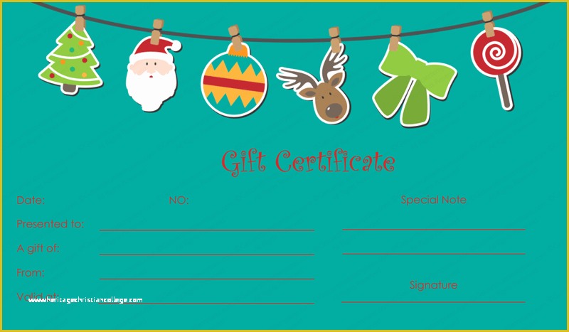 Free Christmas Gift Certificate Template Of ornament Christmas Gift Certificate Template