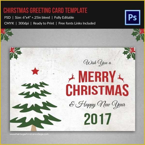 Free Christmas Greeting Card Templates Of 120 Christmas Greeting Card Templates Free Psd Eps Ai