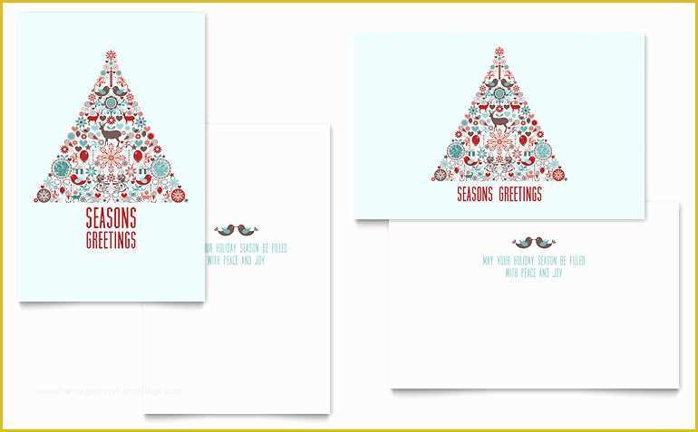 Free Christmas Greeting Card Templates Of Holiday Art Greeting Card Template Word &amp; Publisher