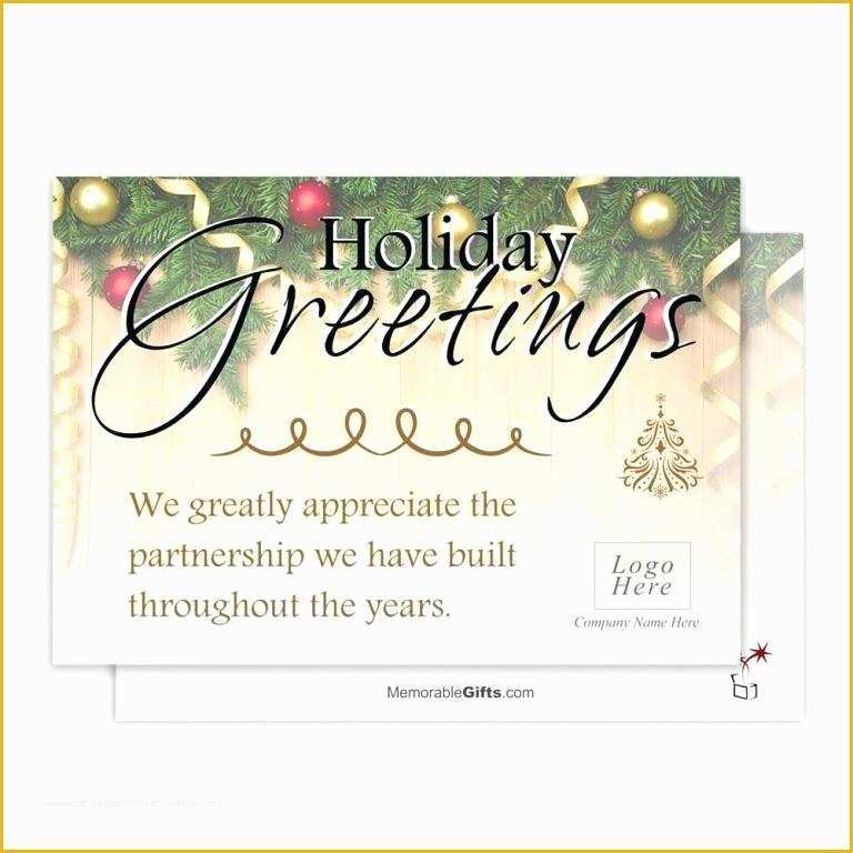 Free Christmas Greeting Card Templates Of Pany Holiday Card Template Holiday Business Greeting