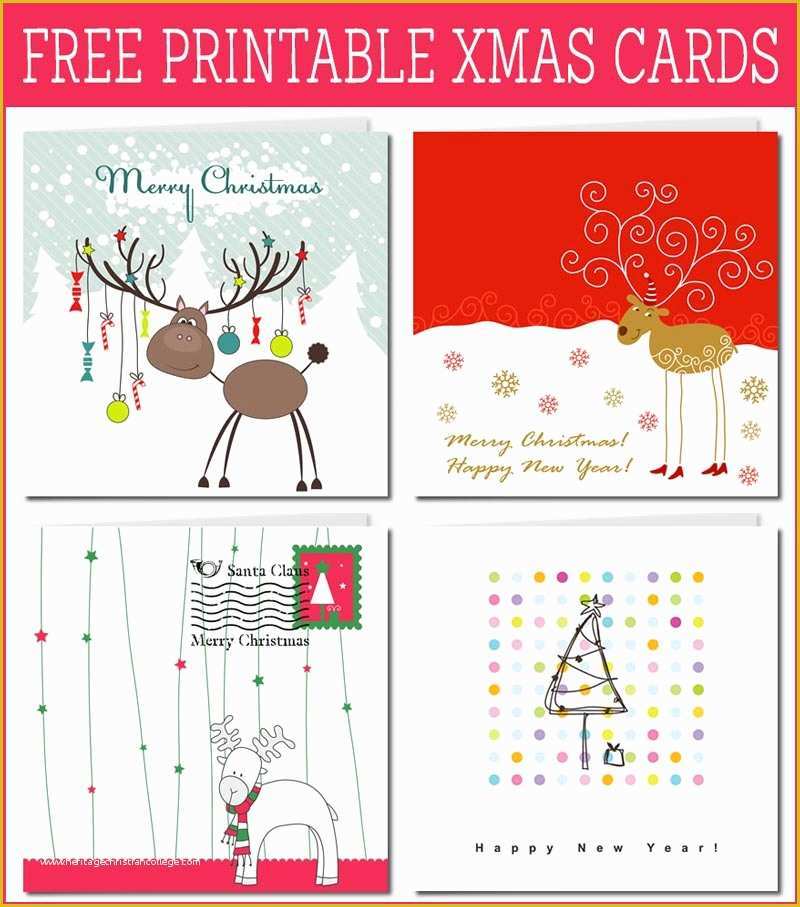 Free Christmas Greeting Card Templates Of Print Your Own Holiday Greeting Cards with Free