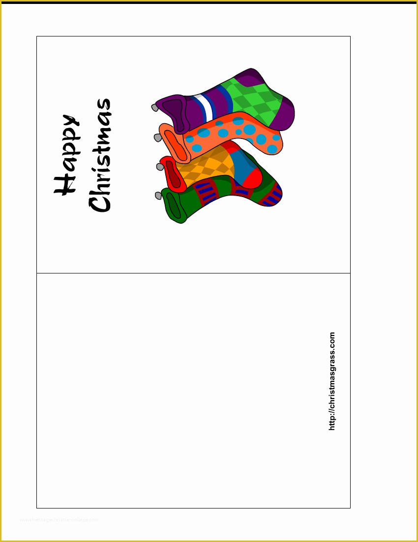 Free Christmas Greeting Card Templates Of Printable Christmas Cards Templates – Happy Holidays
