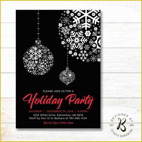 Free Christmas Invitation Download Templates Of 20 Holiday Invitations Free Psd Vector Ai Eps format