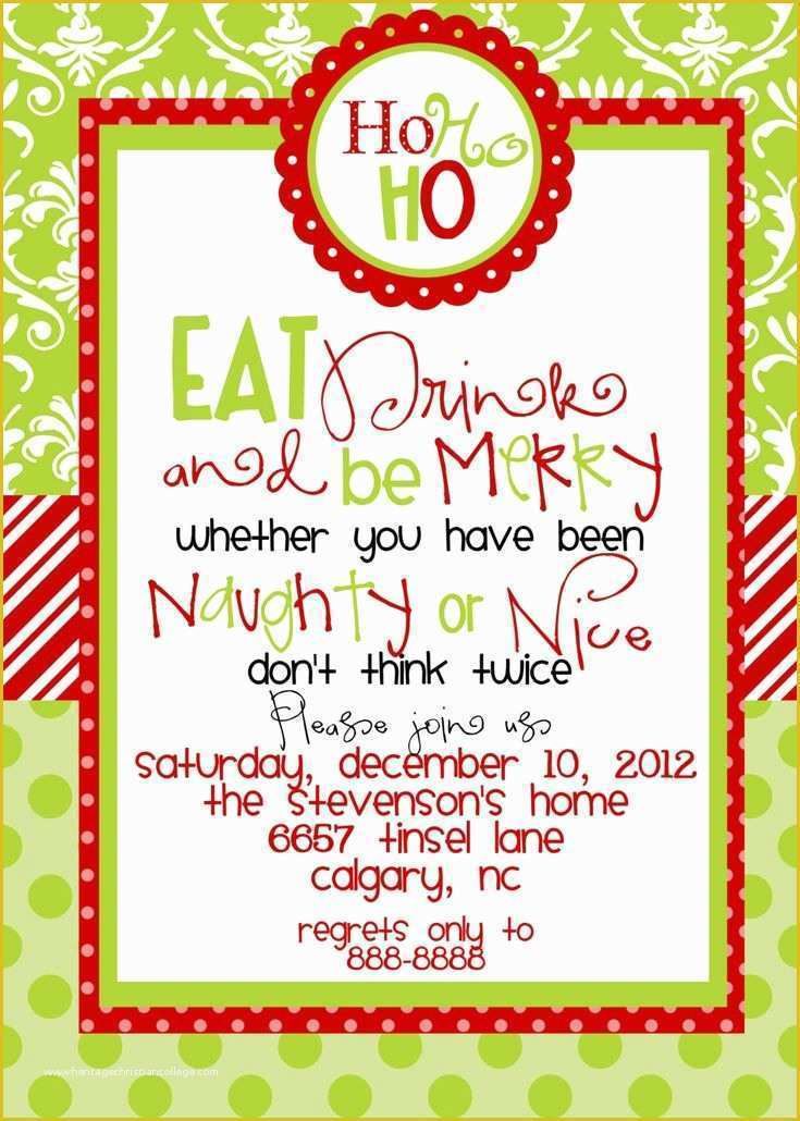 Free Christmas Invitation Templates Of 25 Unique Christmas Party Invitations Ideas On Pinterest