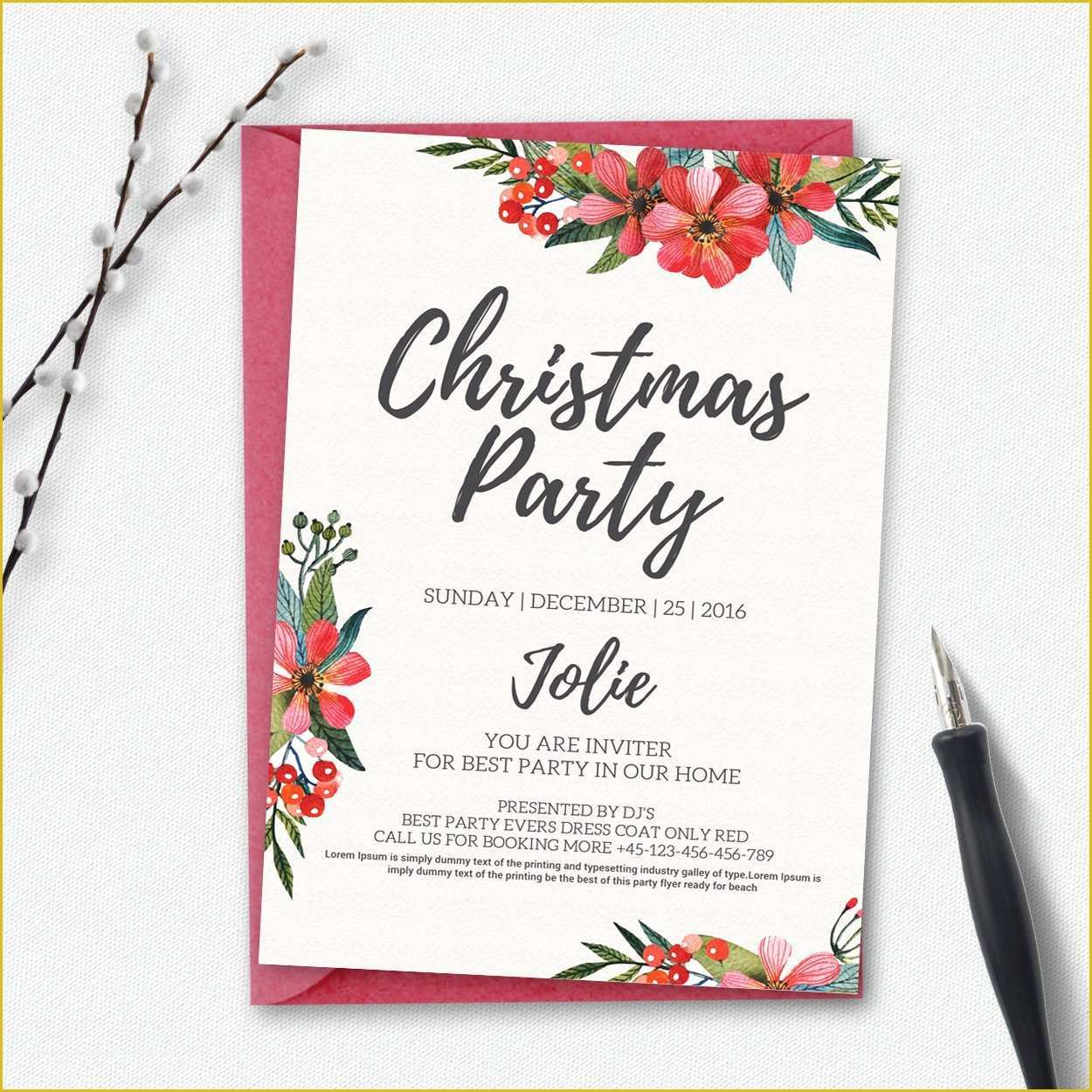 free-christmas-invitation-templates-of-holiday-party-invitation