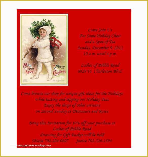 Free Christmas Invitation Templates Word Of 50 Microsoft Invitation Templates Free Samples