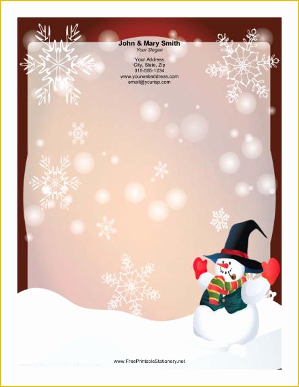 Free Christmas Letter Templates Microsoft Word Of 15 Christmas Letterhead Templates Free Word Designs
