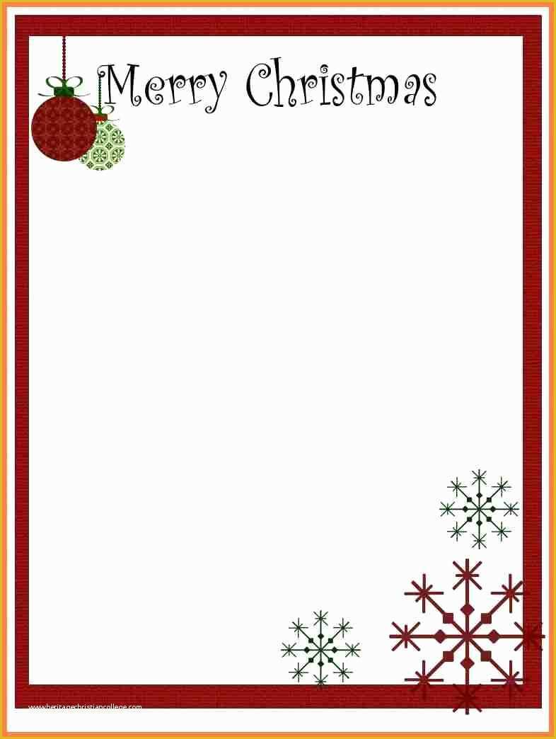 Free Christmas Letter Templates Microsoft Word Of 7 Christmas Letterhead Templates Word