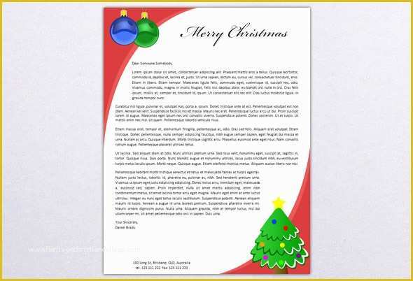 43 Free Christmas Letter Templates Microsoft Word ...