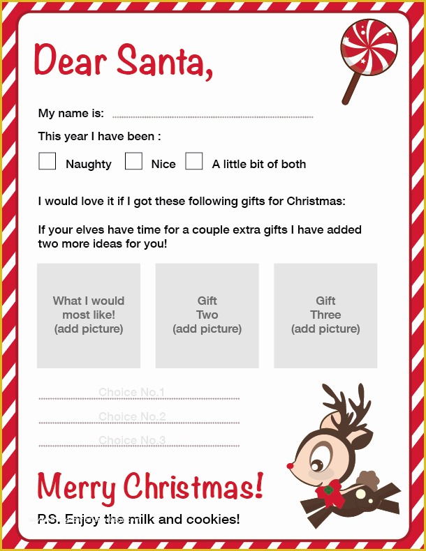 Free Christmas Letter Templates Of 20 Free Printable Letters to Santa Templates Spaceships