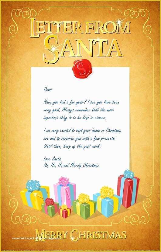 Free Christmas Letter Templates Of Best 25 Letter From Santa Template Ideas On Pinterest