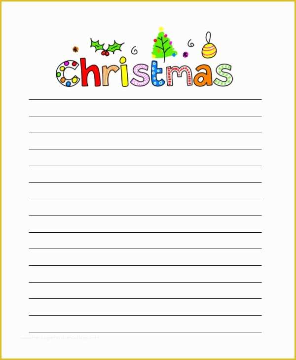 Free Christmas Letter Templates Of Christmas Letters 16 Free Pdf Documents Download