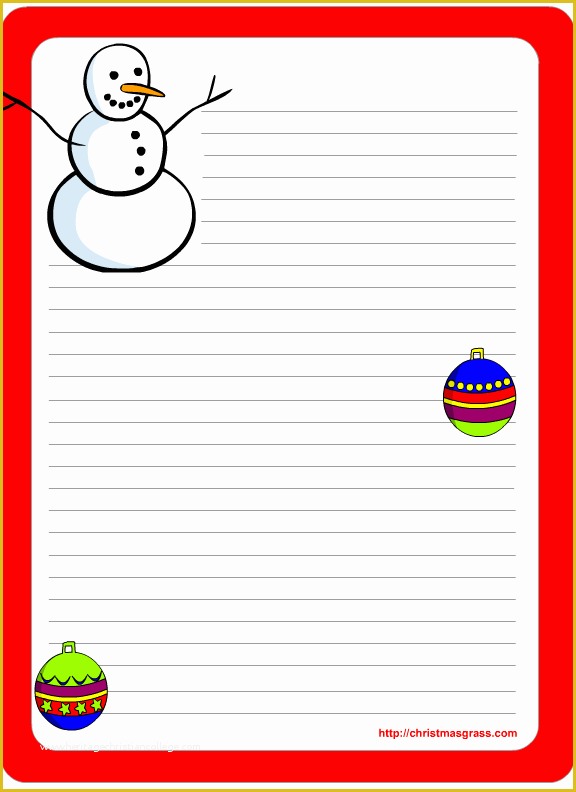 Free Christmas Letter Templates Of Free Printable Christmas and Holiday Stationery