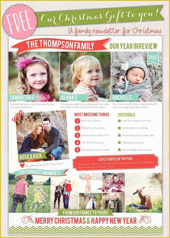 Free Christmas Newsletter Templates for Word Of 27 Christmas Newsletter Templates Free Psd Eps Ai