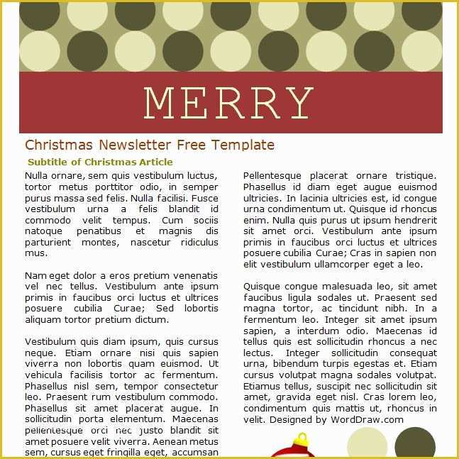 Free Christmas Newsletter Templates for Word Of 7 Free Christmas Letter Templates and Ideas