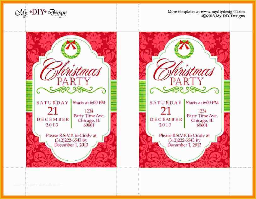 Free Christmas Party Invitation Templates Of 8 Free Christmas Party Invitation Templates
