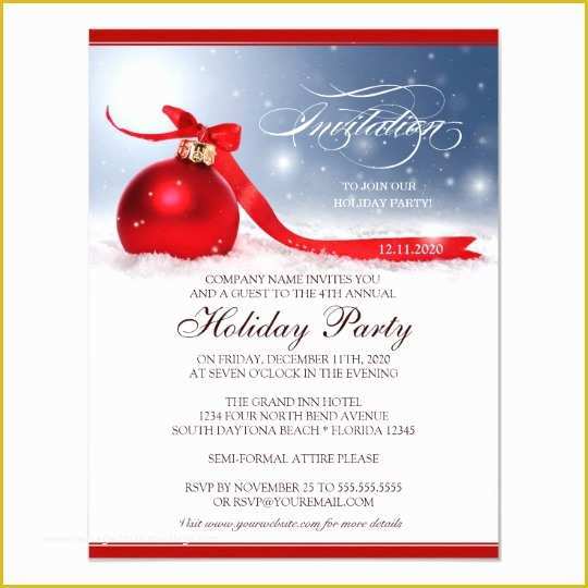 Free Christmas Party Invitation Templates Of Corporate Holiday Party Invitation Template