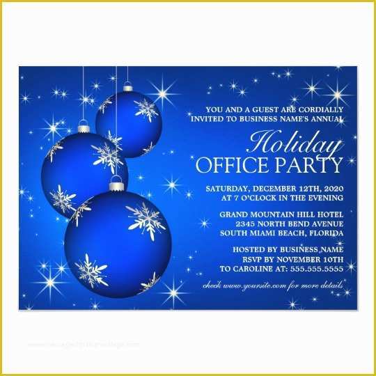 Free Christmas Party Invitation Templates Of Corporate Holiday Party Invitation Template
