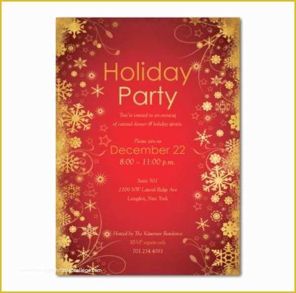 Free Christmas Party Invitation Templates Of Holiday Invitation Template – 17 Psd Vector Eps Ai Pdf