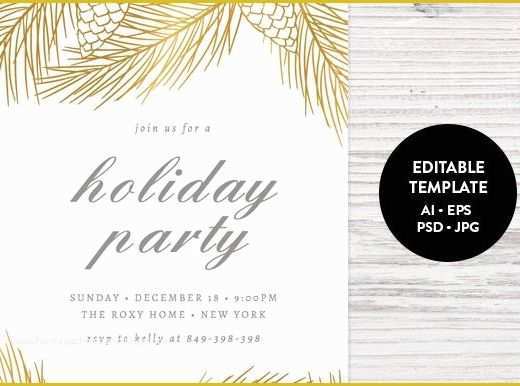 Free Christmas Party Invitation Templates Of Holiday Party Invitation Template Invitation Templates