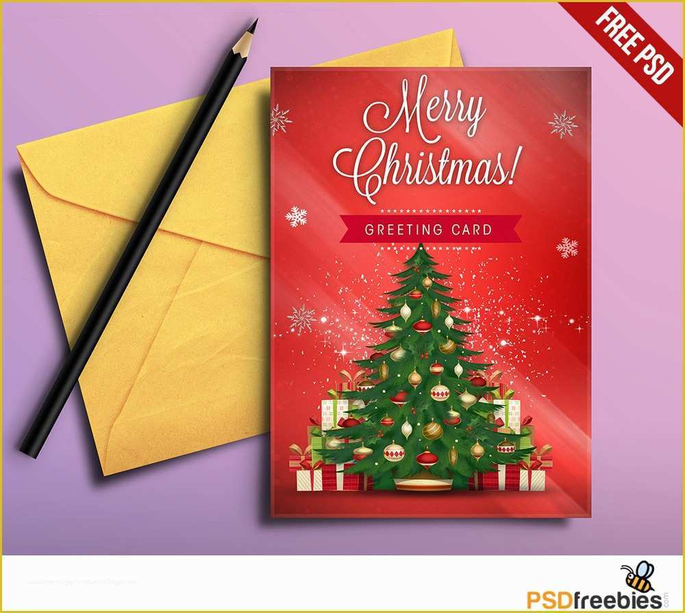 Free Christmas Photo Card Templates Online Of Christmas Greeting Card Free Psd Download Download Psd