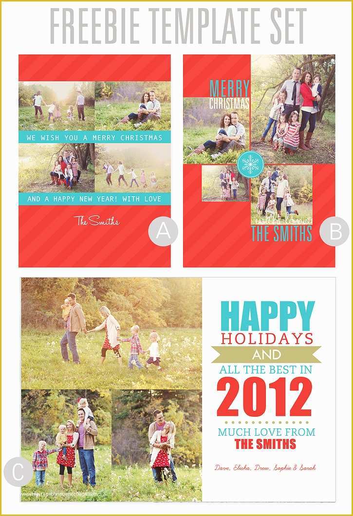 Free Christmas Photo Templates Of Diy Cards Using Digital Templates