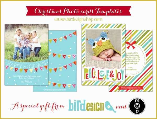 Free Christmas Photo Templates Of Free Holiday Card Template for Graphers Download now