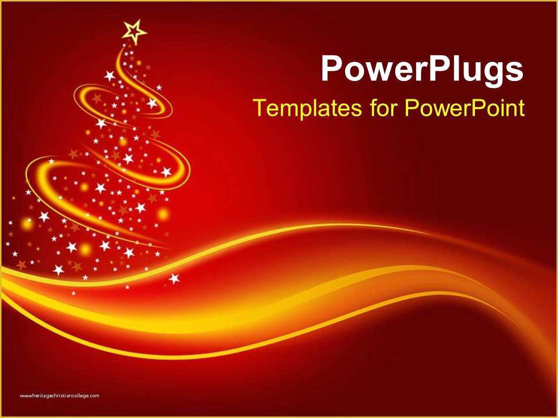 Free Christmas Powerpoint Templates Of Powerpoint Template Christmas theme with Abstract